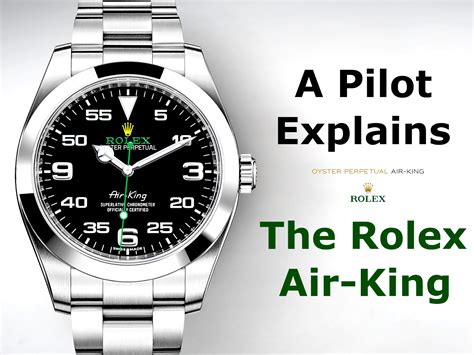 rolex air king pilot watch.